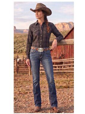 Nocona Belts & Nocona Buckles Western Studded Belt with Buckle - Size 36